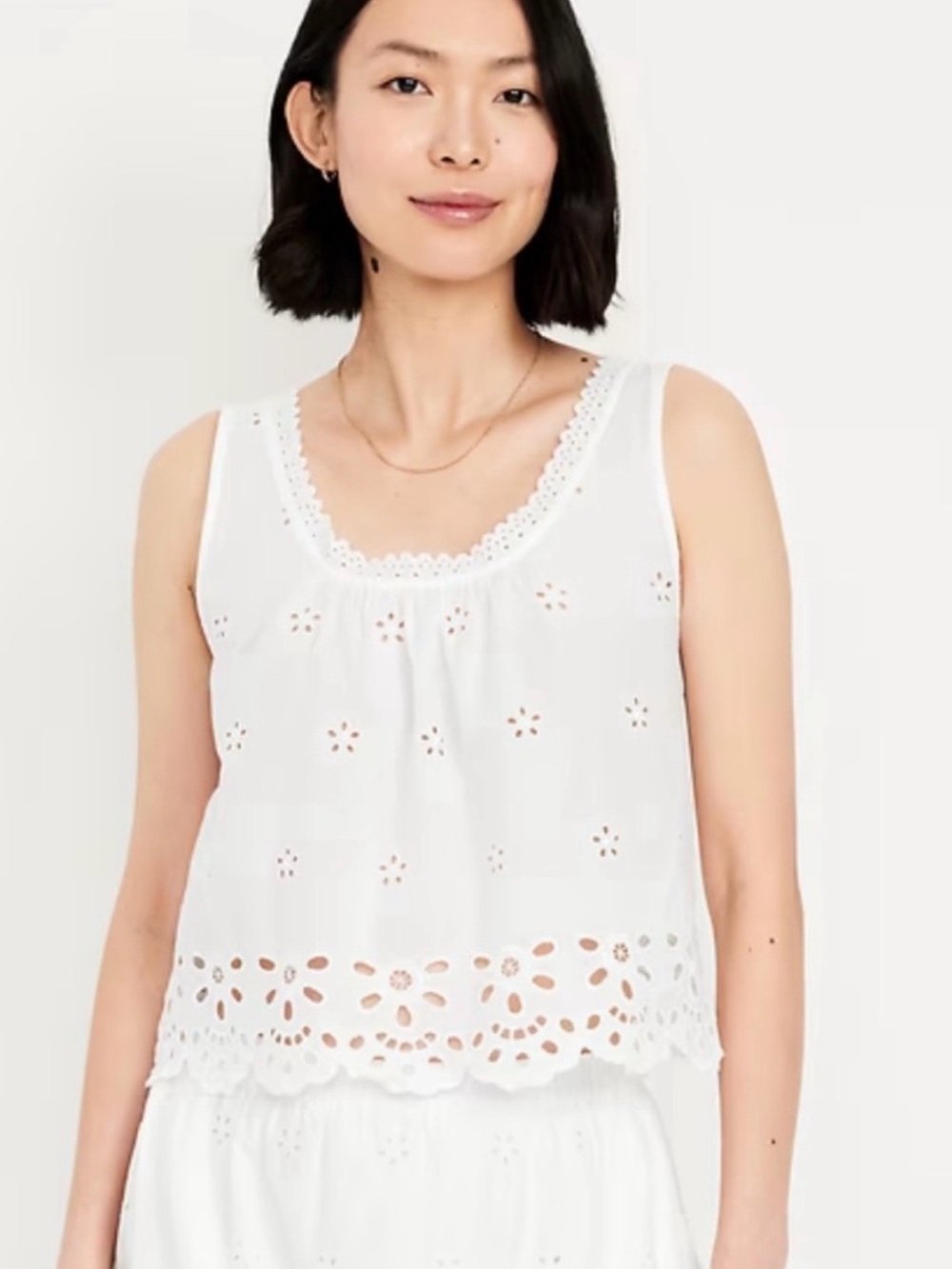 NWT Old Navy Sleeveless Eyelet Top, Size Medium